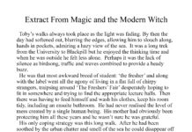 Extract from Magic and the Modern Witch, a short story from the collection: Heart Strings.