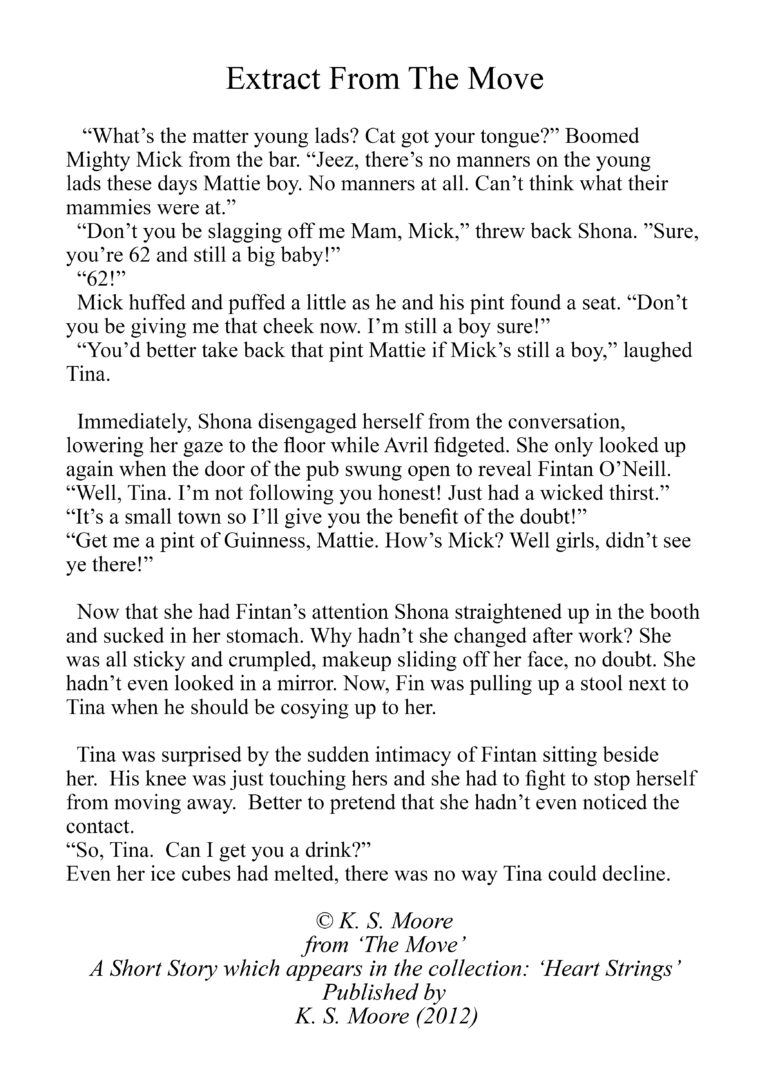 Extract from The Move, a Short Story from the collection: Heart Strings by K. S. Moore
