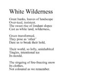 'White Wilderness' an atmospheric snow poem inspired by The Brecon Beacons, from the K. S. Moore Poetry Collection: 'Landscapes and Hearts'.