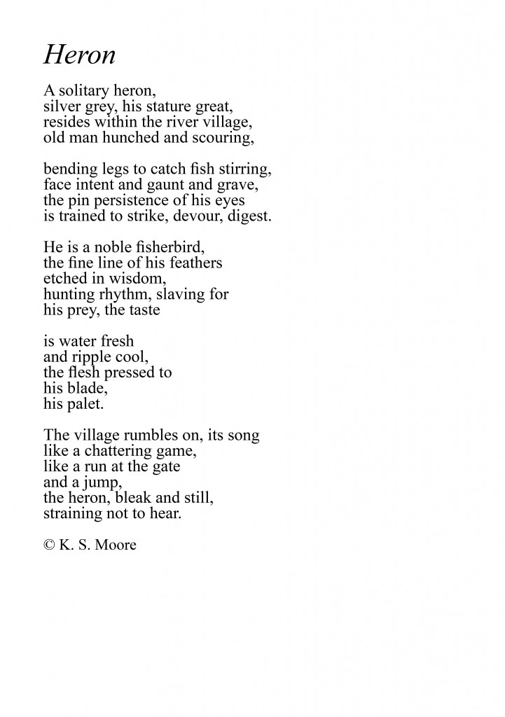 Poem by K. S. Moore.