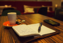 writing plus coffee.