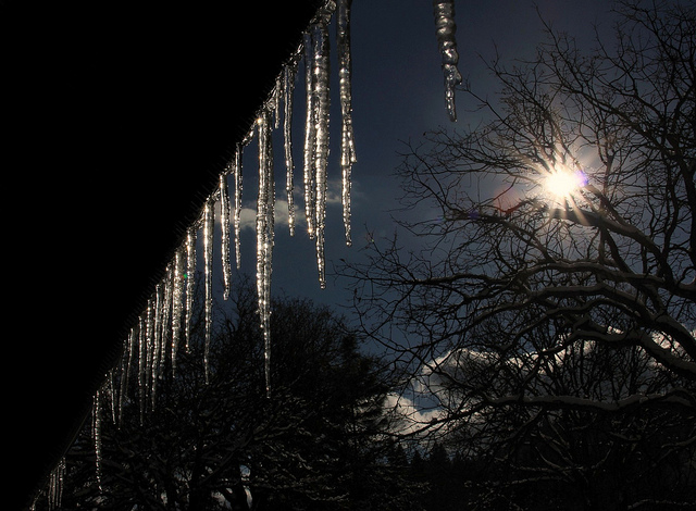 Icicles, a Winter Poem by K. S. Moore