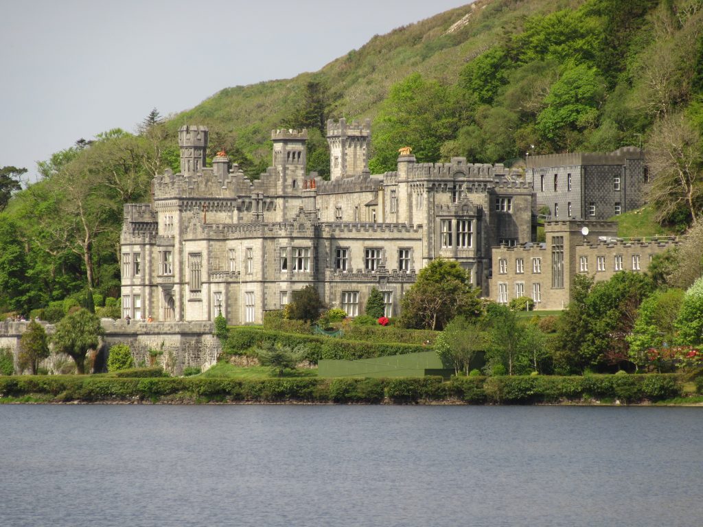 The romantic and inspired architecture of Kylemore Abbey in Connemara, County Galway.