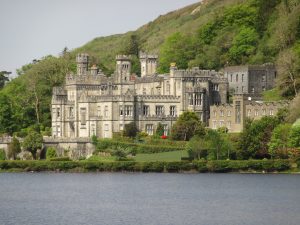 The romantic and inspired architecture of Kylemore Abbey in Connemara, County Galway.